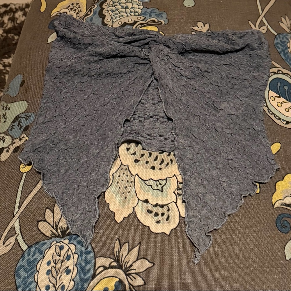 Gray Textured Tube Top